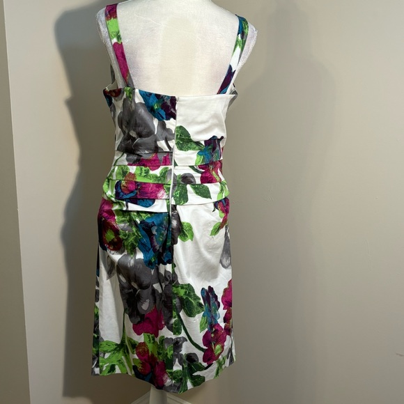 Suzi Chin for Maggy London Floral Ruched Wiggle Dress - Picture 2 of 6